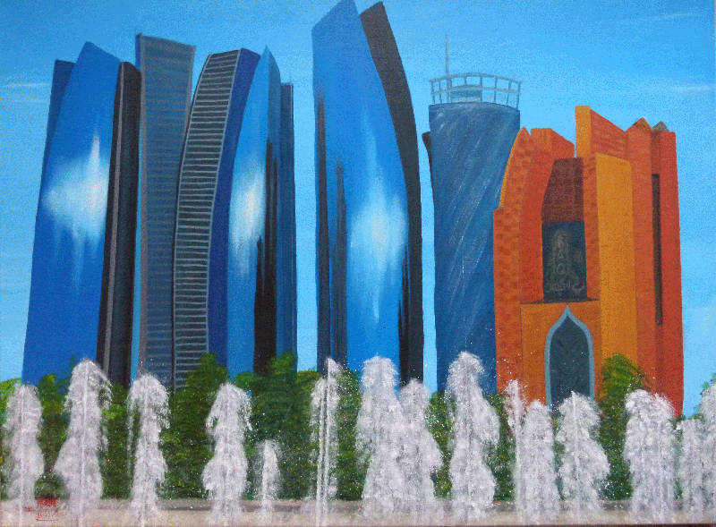 Schilderij Abu Dhabi